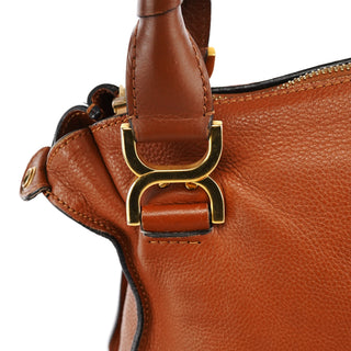 Chloe Light Brown Leather Marcie Shoulder Bag