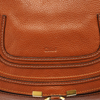 Chloe Light Brown Leather Marcie Shoulder Bag