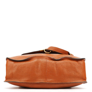Chloe Light Brown Leather Marcie Shoulder Bag