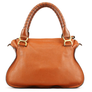 Chloe Light Brown Leather Marcie Shoulder Bag