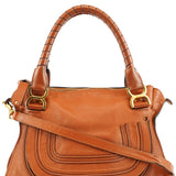 Chloe Light Brown Leather Marcie Shoulder Bag