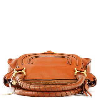 Chloe Light Brown Leather Marcie Shoulder Bag