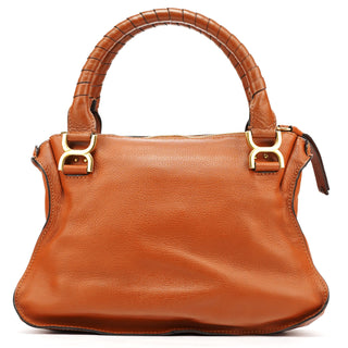 Chloe Light Brown Leather Marcie Shoulder Bag