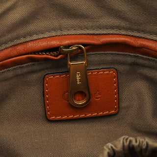 Chloe Light Brown Leather Marcie Shoulder Bag