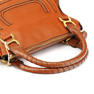 Chloe Light Brown Leather Marcie Shoulder Bag