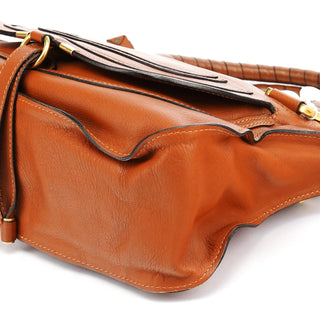 Chloe Light Brown Leather Marcie Shoulder Bag