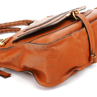 Chloe Light Brown Leather Marcie Shoulder Bag