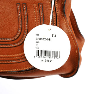 Chloe Light Brown Leather Marcie Shoulder Bag