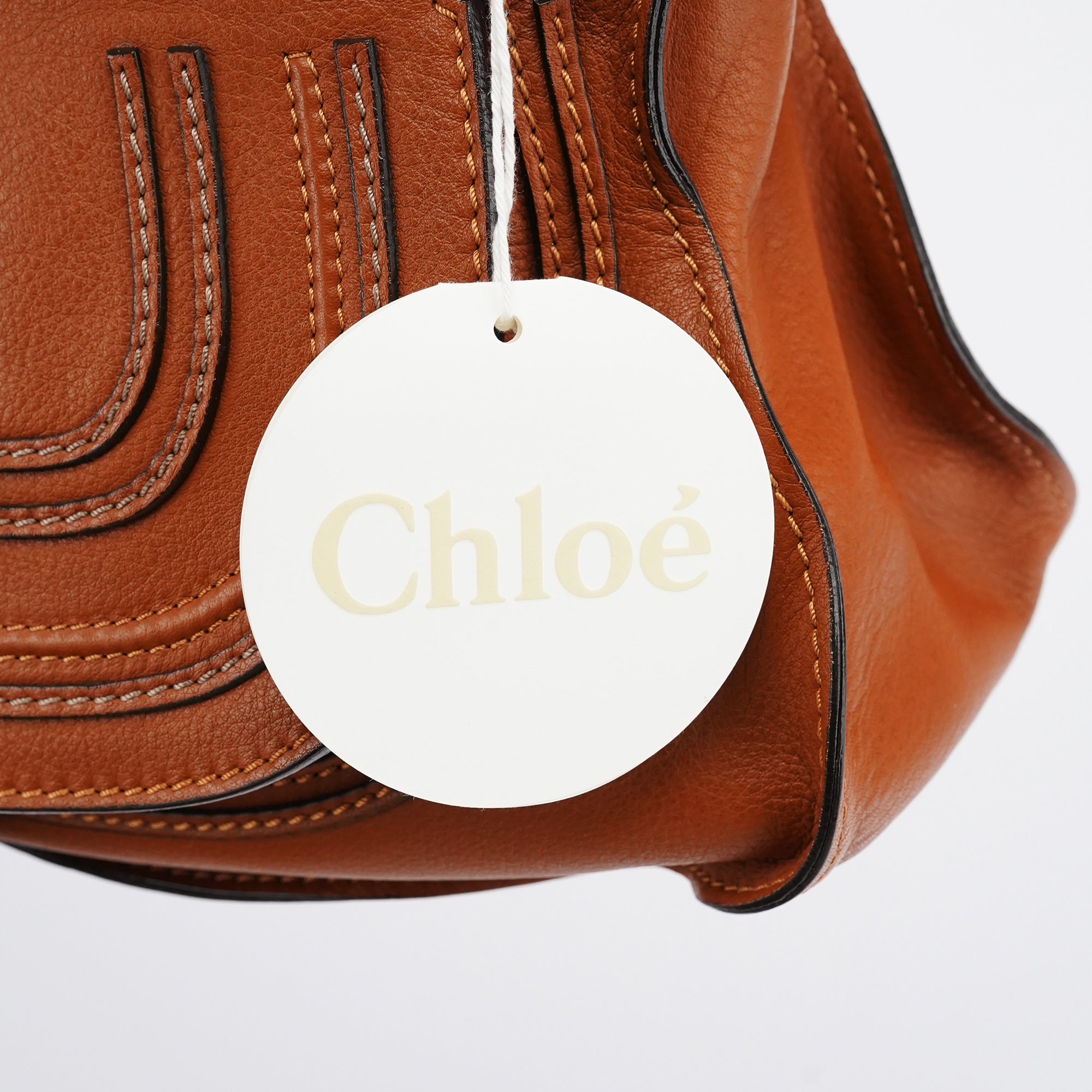Chloé Marcie Schultertasche aus hellbraunem Leder