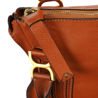 Chloe Light Brown Leather Marcie Shoulder Bag