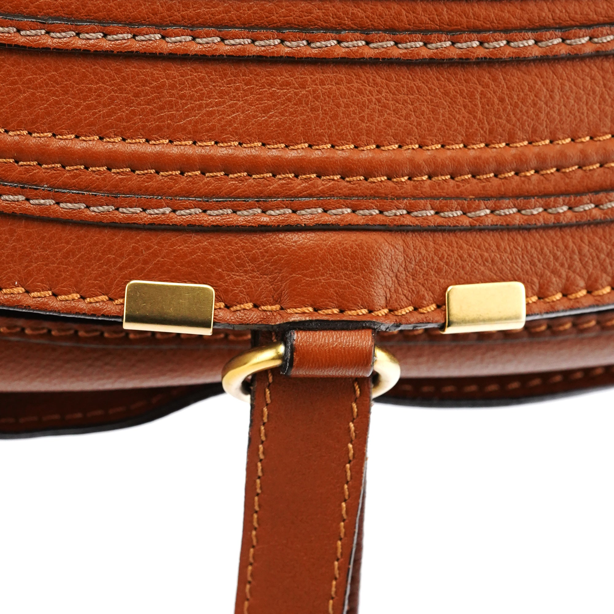 Chloé Marcie Schultertasche aus hellbraunem Leder