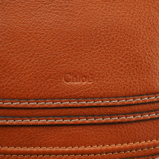 Chloe Light Brown Leather Marcie Shoulder Bag