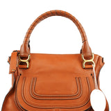 Chloé Marcie Schultertasche aus hellbraunem Leder