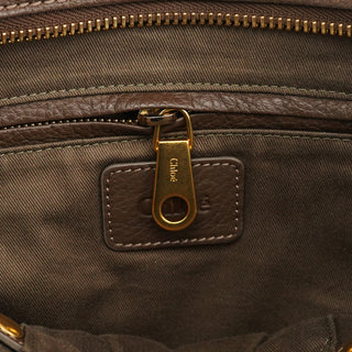 Chloe Light Brown Leather Marcie Shoulder Bag