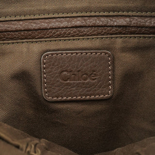 Chloe Light Brown Leather Marcie Shoulder Bag