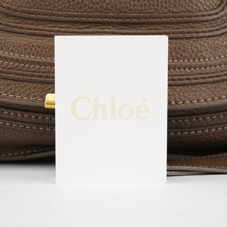 Chloe Light Brown Leather Marcie Shoulder Bag