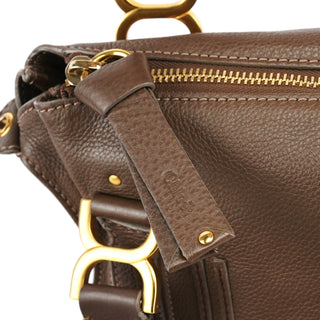 Chloe Light Brown Leather Marcie Shoulder Bag
