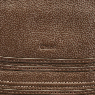 Chloe Light Brown Leather Marcie Shoulder Bag