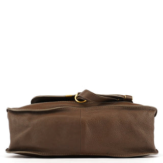 Chloe Light Brown Leather Marcie Shoulder Bag