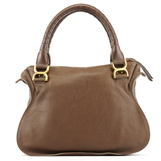 Chloe Light Brown Leather Marcie Shoulder Bag