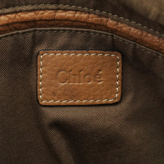 Chloe Light Brown Leather Marcie Shoulder Bag