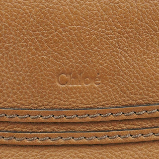Chloe Light Brown Leather Marcie Shoulder Bag