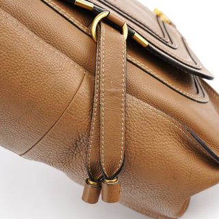 Chloe Light Brown Leather Marcie Shoulder Bag