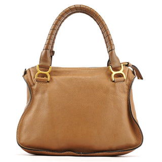 Chloe Light Brown Leather Marcie Shoulder Bag