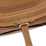 Chloe Light Brown Leather Marcie Shoulder Bag