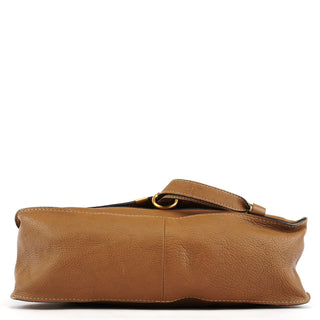Chloe Light Brown Leather Marcie Shoulder Bag