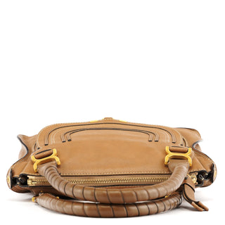 Chloe Light Brown Leather Marcie Shoulder Bag