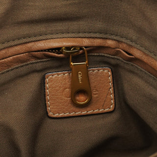 Chloe Light Brown Leather Marcie Shoulder Bag
