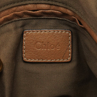 Chloe Light Brown Leather Marcie Shoulder Bag