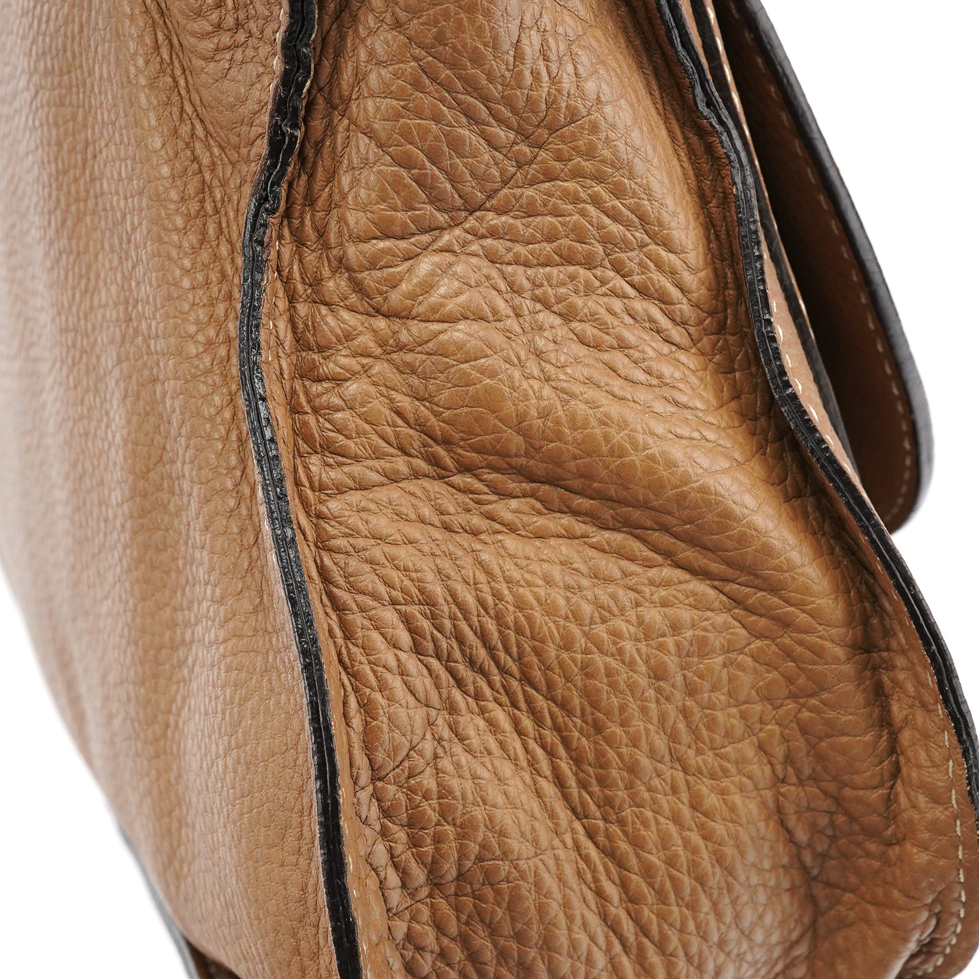 Chloe Light Brown Leather Marcie Shoulder Bag