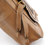 Chloe Light Brown Leather Marcie Shoulder Bag