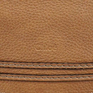 Chloe Light Brown Leather Marcie Shoulder Bag