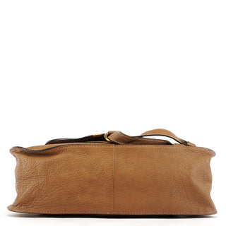 Chloe Light Brown Leather Marcie Shoulder Bag