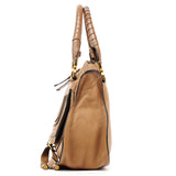 Chloe Light Brown Leather Marcie Shoulder Bag