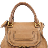 Chloe Light Brown Leather Marcie Shoulder Bag