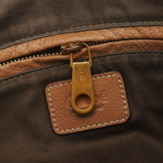 Chloe Light Brown Leather Marcie Shoulder Bag