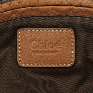 Chloe Light Brown Leather Marcie Shoulder Bag