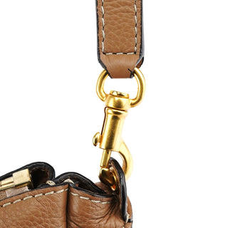 Chloe Light Brown Leather Marcie Shoulder Bag