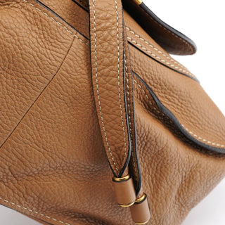 Chloe Light Brown Leather Marcie Shoulder Bag