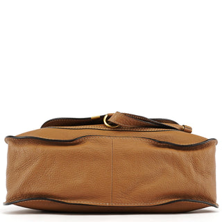 Chloe Light Brown Leather Marcie Shoulder Bag