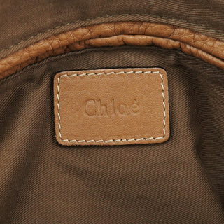 Chloe Light Brown Leather Marcie Shoulder Bag