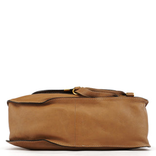 Chloe Light Brown Leather Marcie Shoulder Bag