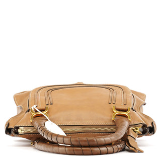 Chloe Light Brown Leather Marcie Shoulder Bag