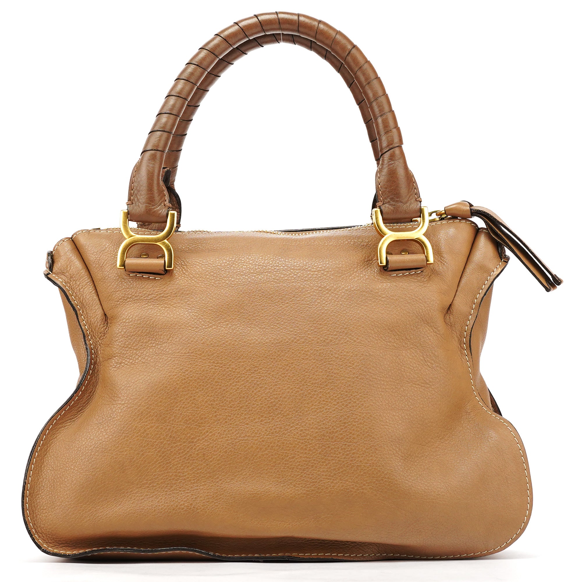 Chloé Sac porté épaule Marcie en cuir marron clair