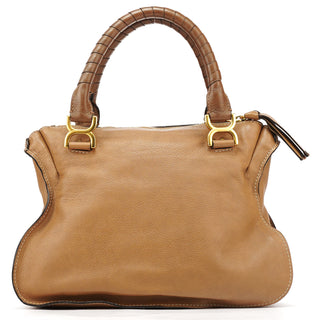 Chloe Light Brown Leather Marcie Shoulder Bag