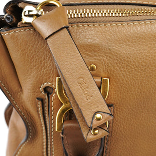 Chloe Light Brown Leather Marcie Shoulder Bag